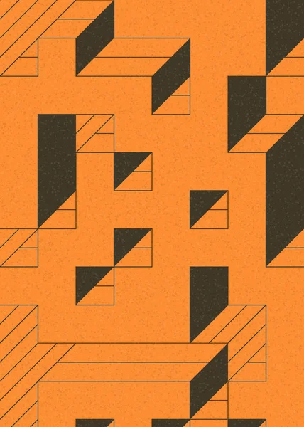 Edward Zajecs 2. Cubo 'nun 1971' deki uygulaması. Esasen 8 taştan oluşan bir Truchet fayans seti ve yerleştirme sanatı illüstrasyonu için kurallar.