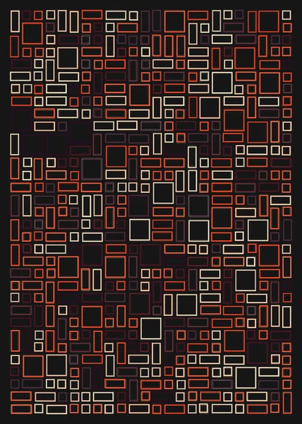 Offset Quads Arte Generativo Fondo Ilustración — Archivo Imágenes Vectoriales