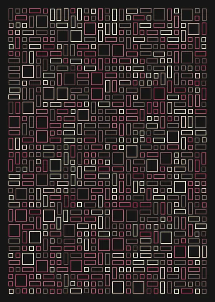 Décalage Quads Art Génératif Fond Art Illustration — Image vectorielle