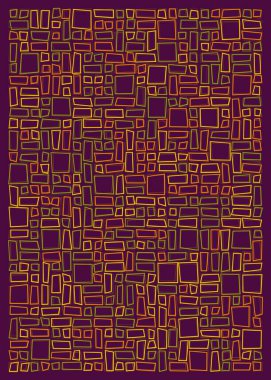 Ofset Quad üretken sanat arkaplan çizimi