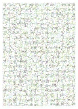 Ofset Quad üretken sanat arkaplan çizimi