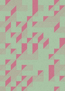 Edward Zajecs 2. Cubo 'nun 1971' deki uygulaması. Esasen 8 taştan oluşan bir Truchet fayans seti ve yerleştirme sanatı illüstrasyonu için kurallar.