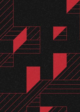 Edward Zajecs 2. Cubo 'nun 1971' deki uygulaması. Esasen 8 taştan oluşan bir Truchet fayans seti ve yerleştirme sanatı illüstrasyonu için kurallar.