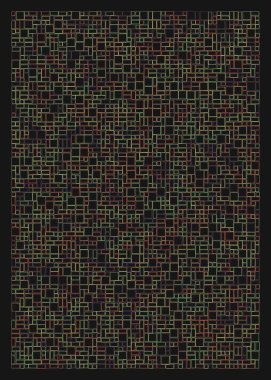 Ofset Quad üretken sanat arkaplan çizimi