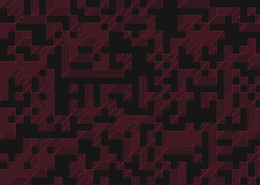 Edward Zajecs 2. Cubo 'nun 1971' deki uygulaması. Esasen 8 taştan oluşan bir Truchet fayans seti ve yerleştirme sanatı illüstrasyonu için kurallar.