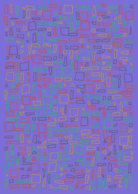 Ofset Quad üretken sanat arkaplan çizimi