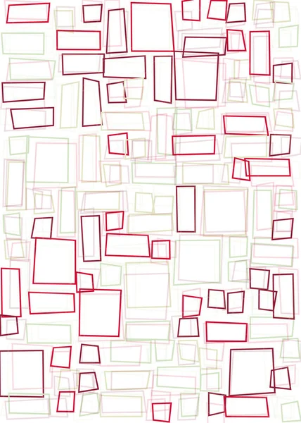 Offset Quads Generative Kunst Hintergrund Kunst Illustration — Stockvektor