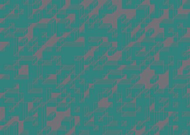 Edward Zajecs 2. Cubo 'nun 1971' deki uygulaması. Esasen 8 taştan oluşan bir Truchet fayans seti ve yerleştirme sanatı illüstrasyonu için kurallar.