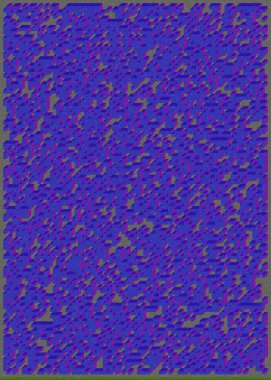 Edward Zajecs 2. Cubo 'nun 1971' deki uygulaması. Esasen 8 taştan oluşan bir Truchet fayans seti ve yerleştirme sanatı illüstrasyonu için kurallar.