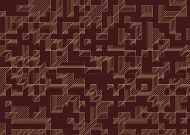 Edward Zajecs 2. Cubo 'nun 1971' deki uygulaması. Esasen 8 taştan oluşan bir Truchet fayans seti ve yerleştirme sanatı illüstrasyonu için kurallar.