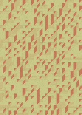 Edward Zajecs 2. Cubo 'nun 1971' deki uygulaması. Esasen 8 taştan oluşan bir Truchet fayans seti ve yerleştirme sanatı illüstrasyonu için kurallar.