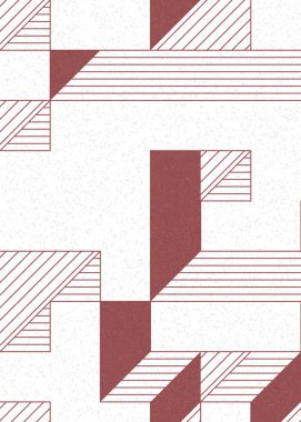 Edward Zajecs 2. Cubo 'nun 1971' deki uygulaması. Esasen 8 taştan oluşan bir Truchet fayans seti ve yerleştirme sanatı illüstrasyonu için kurallar.