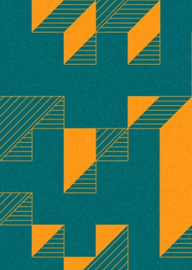 Edward Zajecs 2. Cubo 'nun 1971' deki uygulaması. Esasen 8 taştan oluşan bir Truchet fayans seti ve yerleştirme sanatı illüstrasyonu için kurallar.