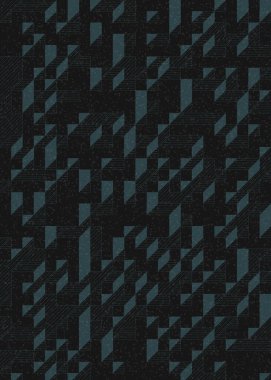 Edward Zajecs 2. Cubo 'nun 1971' deki uygulaması. Esasen 8 taştan oluşan bir Truchet fayans seti ve yerleştirme sanatı illüstrasyonu için kurallar.