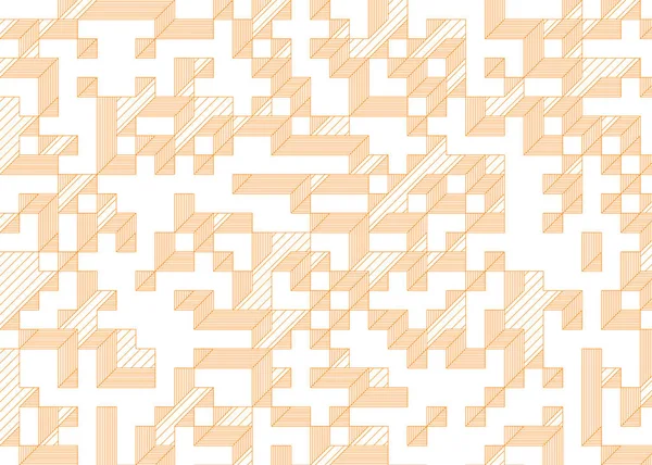 Edward Zajecs 2. Cubo 'nun 1971' deki uygulaması. Esasen 8 taştan oluşan bir Truchet fayans seti ve yerleştirme sanatı illüstrasyonu için kurallar.