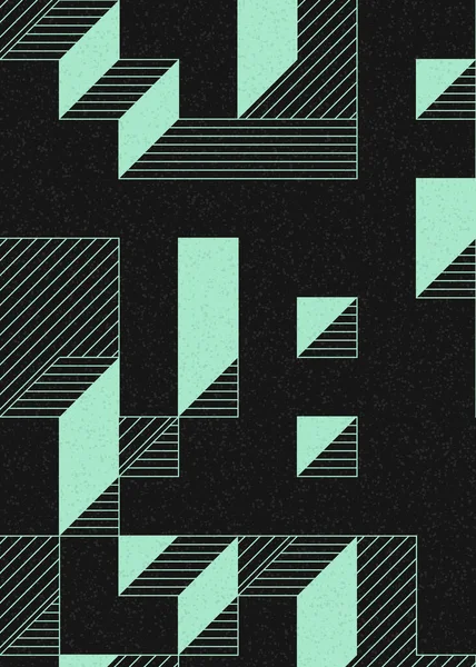 Edward Zajecs 2. Cubo 'nun 1971' deki uygulaması. Esasen 8 taştan oluşan bir Truchet fayans seti ve yerleştirme sanatı illüstrasyonu için kurallar.