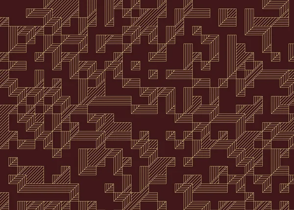 自1971年起实施Edward Zajecs Cubo 基本上是一套8块的斜纹瓷砖和放置艺术图解的规则 — 图库矢量图片