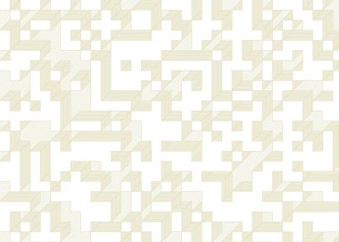 Edward Zajecs 2. Cubo 'nun 1971' deki uygulaması. Esasen 8 taştan oluşan bir Truchet fayans seti ve yerleştirme sanatı illüstrasyonu için kurallar.