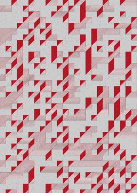 Edward Zajecs 2. Cubo 'nun 1971' deki uygulaması. Esasen 8 taştan oluşan bir Truchet fayans seti ve yerleştirme sanatı illüstrasyonu için kurallar.