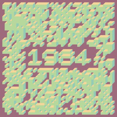 Edward Zajec Il Cubo 'nun 1971' den 2080 'deki uygulaması. Esasen 8 taştan oluşan bir Truchet fayans seti ve yerleştirme sanatı illüstrasyonu için kurallar.