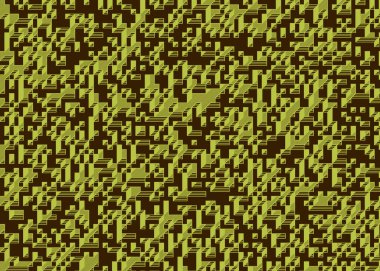 Edward Zajecs 2. Cubo 'nun 1971' deki uygulaması. Esasen 8 taştan oluşan bir Truchet fayans seti ve yerleştirme sanatı illüstrasyonu için kurallar.