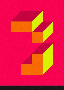 Edward Zajecs 2. Cubo 'nun 1971' deki uygulaması. Esasen 8 taştan oluşan bir Truchet fayans seti ve yerleştirme sanatı illüstrasyonu için kurallar.