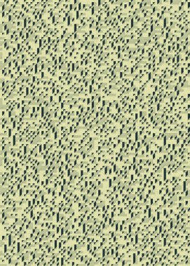 Edward Zajecs 2. Cubo 'nun 1971' deki uygulaması. Esasen 8 taştan oluşan bir Truchet fayans seti ve yerleştirme sanatı illüstrasyonu için kurallar.