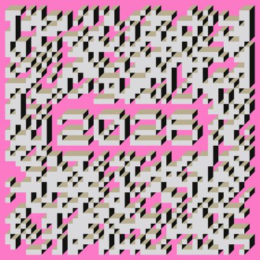 Edward Zajec Il Cubo 'nun 1971' den 2080 'deki uygulaması. Esasen 8 taştan oluşan bir Truchet fayans seti ve yerleştirme sanatı illüstrasyonu için kurallar.