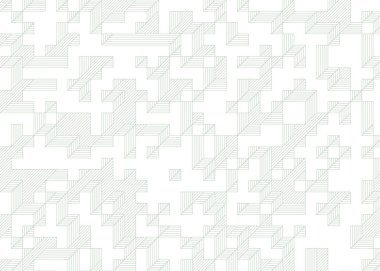 Edward Zajecs 2. Cubo 'nun 1971' deki uygulaması. Esasen 8 taştan oluşan bir Truchet fayans seti ve yerleştirme sanatı illüstrasyonu için kurallar.