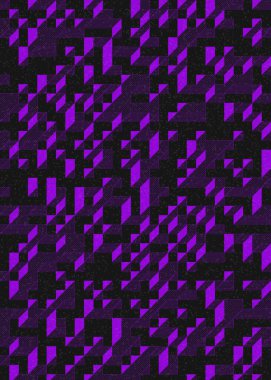 Edward Zajecs 2. Cubo 'nun 1971' deki uygulaması. Esasen 8 taştan oluşan bir Truchet fayans seti ve yerleştirme sanatı illüstrasyonu için kurallar.