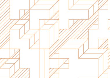 Edward Zajecs 2. Cubo 'nun 1971' deki uygulaması. Esasen 8 taştan oluşan bir Truchet fayans seti ve yerleştirme sanatı illüstrasyonu için kurallar.