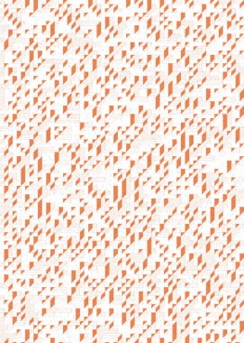 Edward Zajecs 2. Cubo 'nun 1971' deki uygulaması. Esasen 8 taştan oluşan bir Truchet fayans seti ve yerleştirme sanatı illüstrasyonu için kurallar.