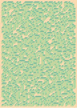 Edward Zajecs 2. Cubo 'nun 1971' deki uygulaması. Esasen 8 taştan oluşan bir Truchet fayans seti ve yerleştirme sanatı illüstrasyonu için kurallar.