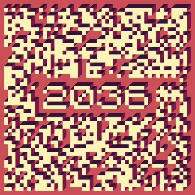 Edward Zajec Il Cubo 'nun 1971' den 2080 'deki uygulaması. Esasen 8 taştan oluşan bir Truchet fayans seti ve yerleştirme sanatı illüstrasyonu için kurallar.