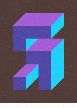 Edward Zajecs 2. Cubo 'nun 1971' deki uygulaması. Esasen 8 taştan oluşan bir Truchet fayans seti ve yerleştirme sanatı illüstrasyonu için kurallar.