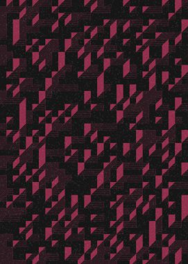 Edward Zajecs 2. Cubo 'nun 1971' deki uygulaması. Esasen 8 taştan oluşan bir Truchet fayans seti ve yerleştirme sanatı illüstrasyonu için kurallar.