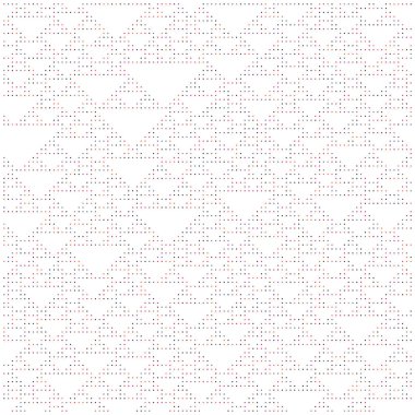 Kural 126 İlköğretim Hücresel Otomaton Rastgele Tohum Örnek Uygulaması