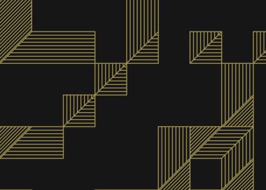 Edward Zajecs 2. Cubo 'nun 1971' deki uygulaması. Esasen 8 taştan oluşan bir Truchet fayans seti ve yerleştirme sanatı illüstrasyonu için kurallar.