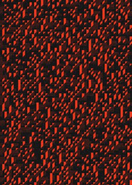 Edward Zajecs 2. Cubo 'nun 1971' deki uygulaması. Esasen 8 taştan oluşan bir Truchet fayans seti ve yerleştirme sanatı illüstrasyonu için kurallar.