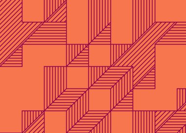 Edward Zajec Il Cubo 'nun 1971' den 2080 'deki uygulaması. Esasen 8 taştan oluşan bir Truchet fayans seti ve yerleştirme sanatı illüstrasyonu için kurallar.