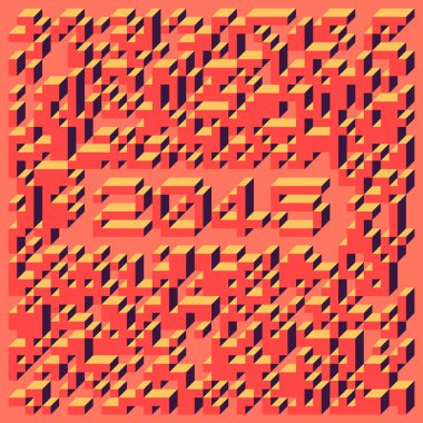 Edward Zajec Il Cubo 'nun 1971' den 2080 'deki uygulaması. Esasen 8 taştan oluşan bir Truchet fayans seti ve yerleştirme sanatı illüstrasyonu için kurallar.