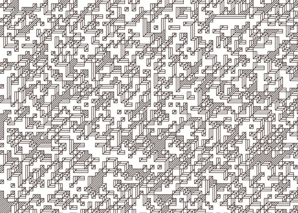 Uitvoering Van Edward Zajecs Cubo Vanaf 1971 Wezen Een Truchet — Stockvector