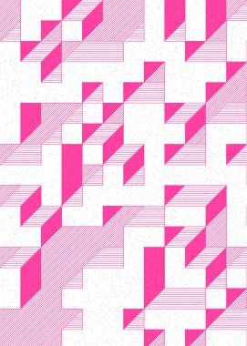 Edward Zajecs 2. Cubo 'nun 1971' deki uygulaması. Esasen 8 taştan oluşan bir Truchet fayans seti ve yerleştirme sanatı illüstrasyonu için kurallar.