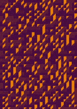 Edward Zajecs 2. Cubo 'nun 1971' deki uygulaması. Esasen 8 taştan oluşan bir Truchet fayans seti ve yerleştirme sanatı illüstrasyonu için kurallar.