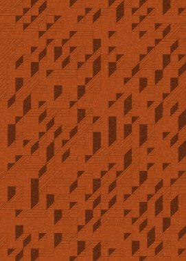 Edward Zajecs 2. Cubo 'nun 1971' deki uygulaması. Esasen 8 taştan oluşan bir Truchet fayans seti ve yerleştirme sanatı illüstrasyonu için kurallar.