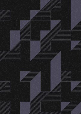 Edward Zajecs 2. Cubo 'nun 1971' deki uygulaması. Esasen 8 taştan oluşan bir Truchet fayans seti ve yerleştirme sanatı illüstrasyonu için kurallar.