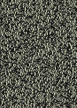 Edward Zajecs 2. Cubo 'nun 1971' deki uygulaması. Esasen 8 taştan oluşan bir Truchet fayans seti ve yerleştirme sanatı illüstrasyonu için kurallar.