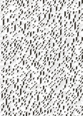 Edward Zajecs 2. Cubo 'nun 1971' deki uygulaması. Esasen 8 taştan oluşan bir Truchet fayans seti ve yerleştirme sanatı illüstrasyonu için kurallar.