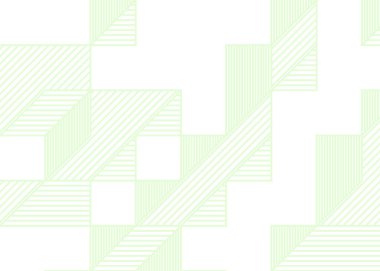 Edward Zajecs 2. Cubo 'nun 1971' deki uygulaması. Esasen 8 taştan oluşan bir Truchet fayans seti ve yerleştirme sanatı illüstrasyonu için kurallar.