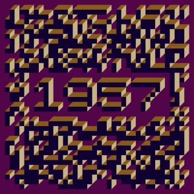 Edward Zajec Il Cubo 'nun 1971' den 2080 'deki uygulaması. Esasen 8 taştan oluşan bir Truchet fayans seti ve yerleştirme sanatı illüstrasyonu için kurallar.